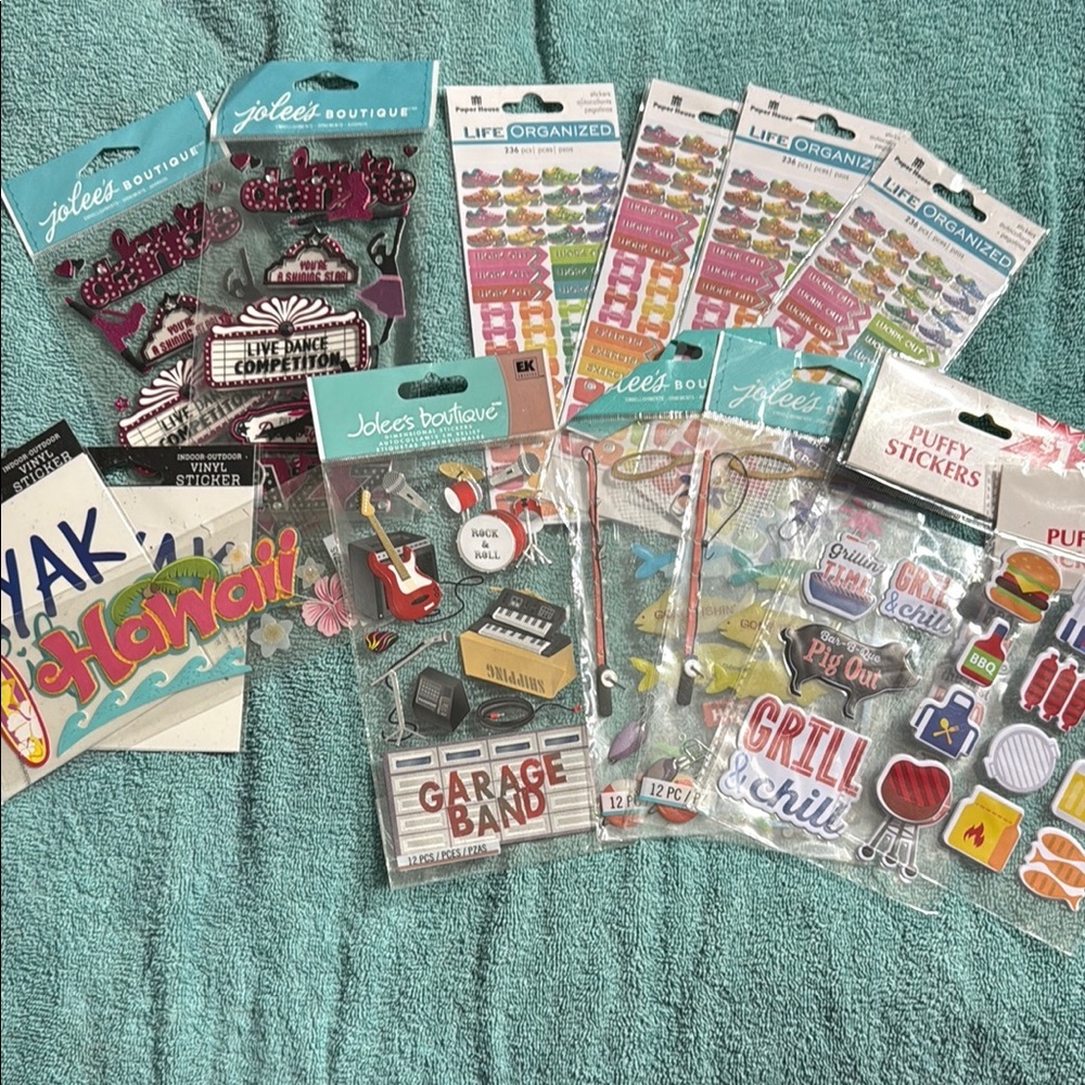 Home Party Stickers Set - Multicolor
